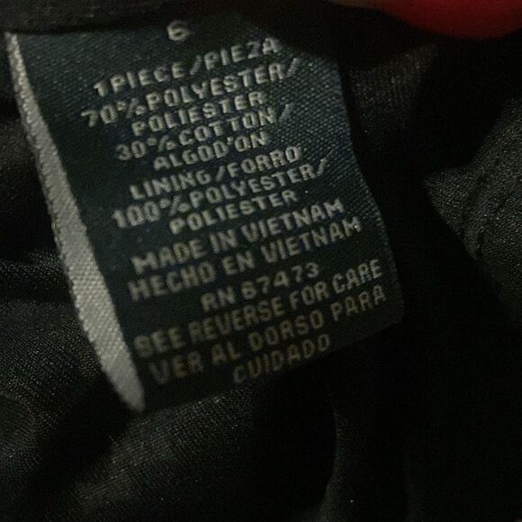 Ladies size 6 Gabby + Skye Black and white Dot design dress - Picture 7 of 8